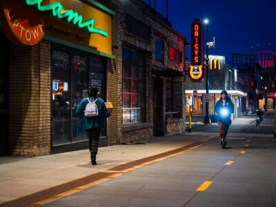 Off Street Bike Lanes in Uptown Minneapolis