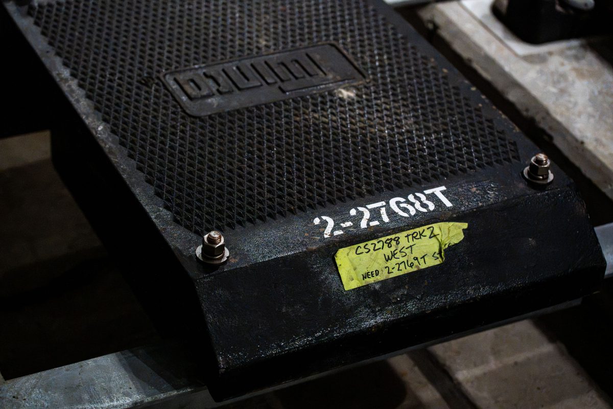 Rail Tie Plate Marked 2-2768T, Southwest LRT, Minneapolis