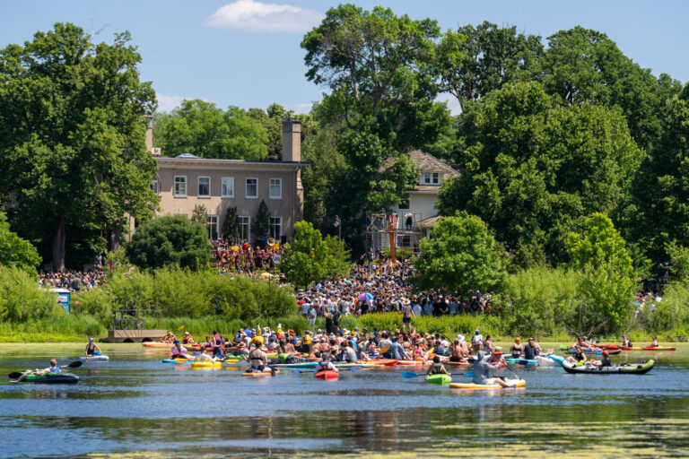 Boats outside the 5th Annual Loti Pencil sharpening, Minneapolis