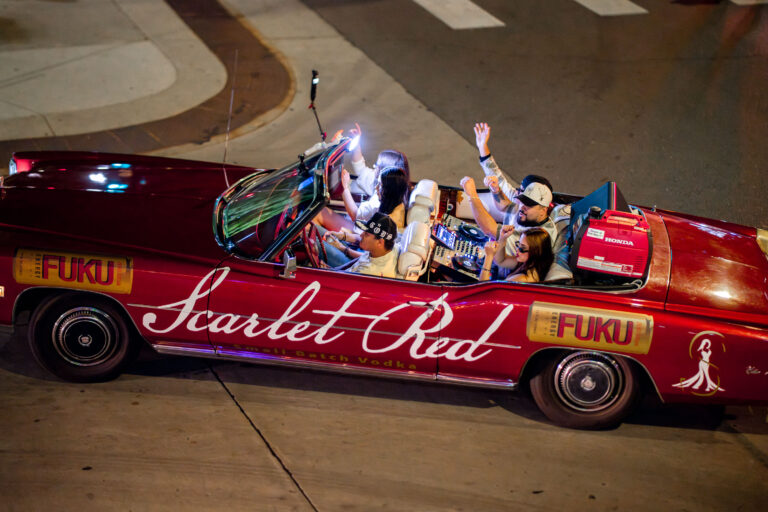 FOKU and Scarlet Red Vodka wrapped car in Minneapolis 2 FOKU and Scarlet Red Vodka wrapped car in Minneapolis