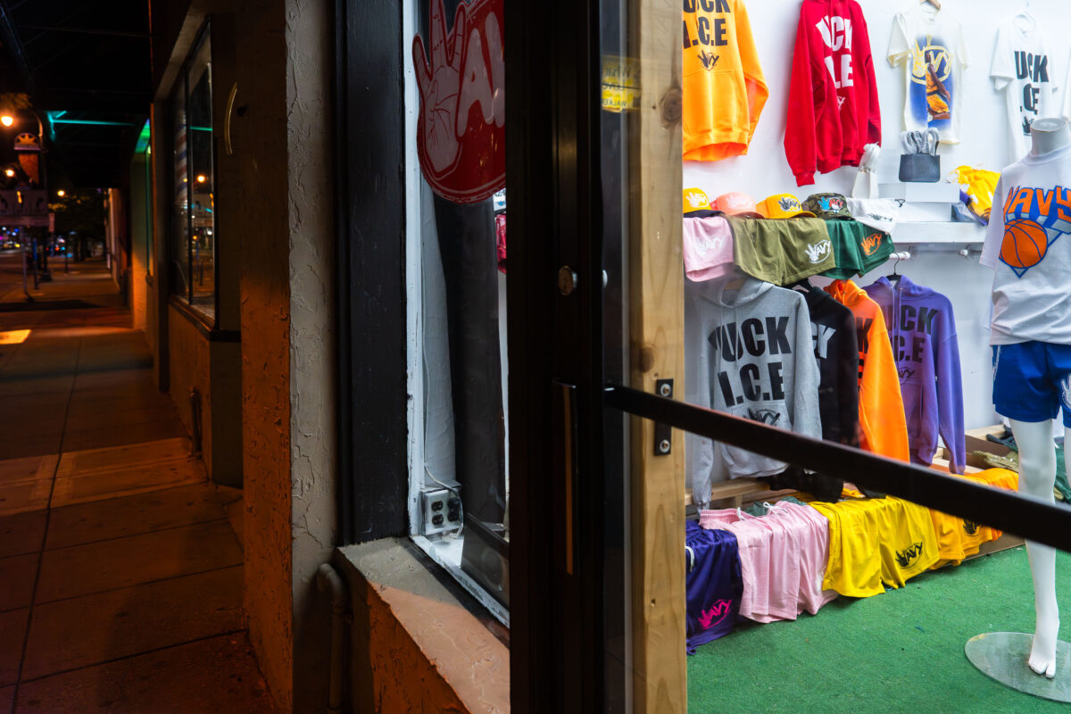 FUCK ICE Shirts at Wavy Farrar Store, Minneapolis