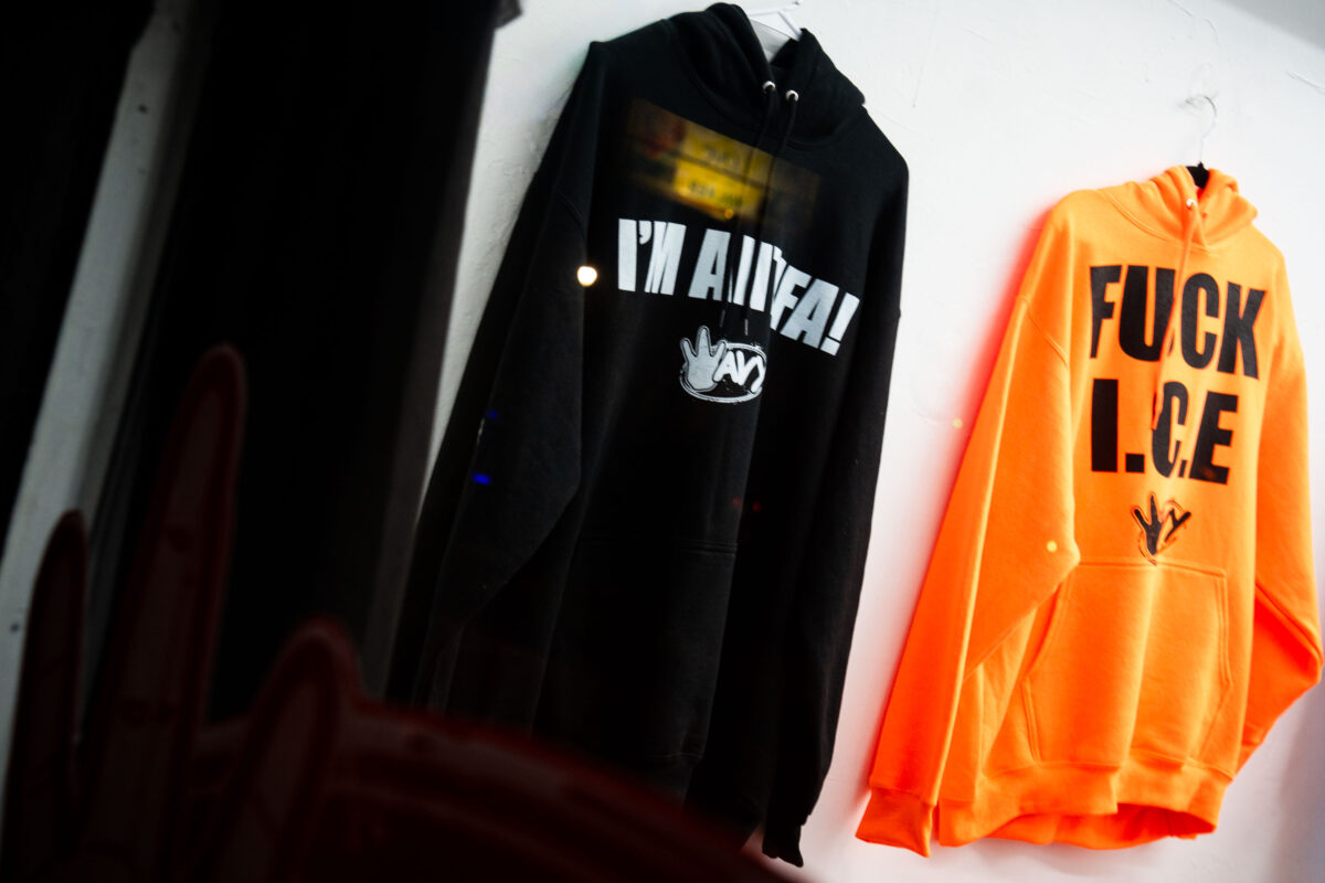 “I’m Antifa!” Sweatshirt at Wavy Farrar Store
