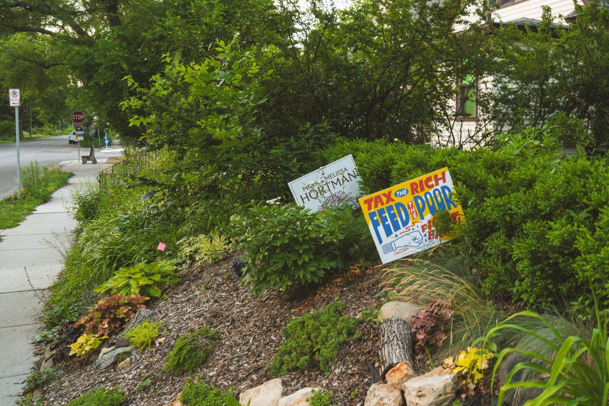 Mark and Melissa Hortman Yard Sign
