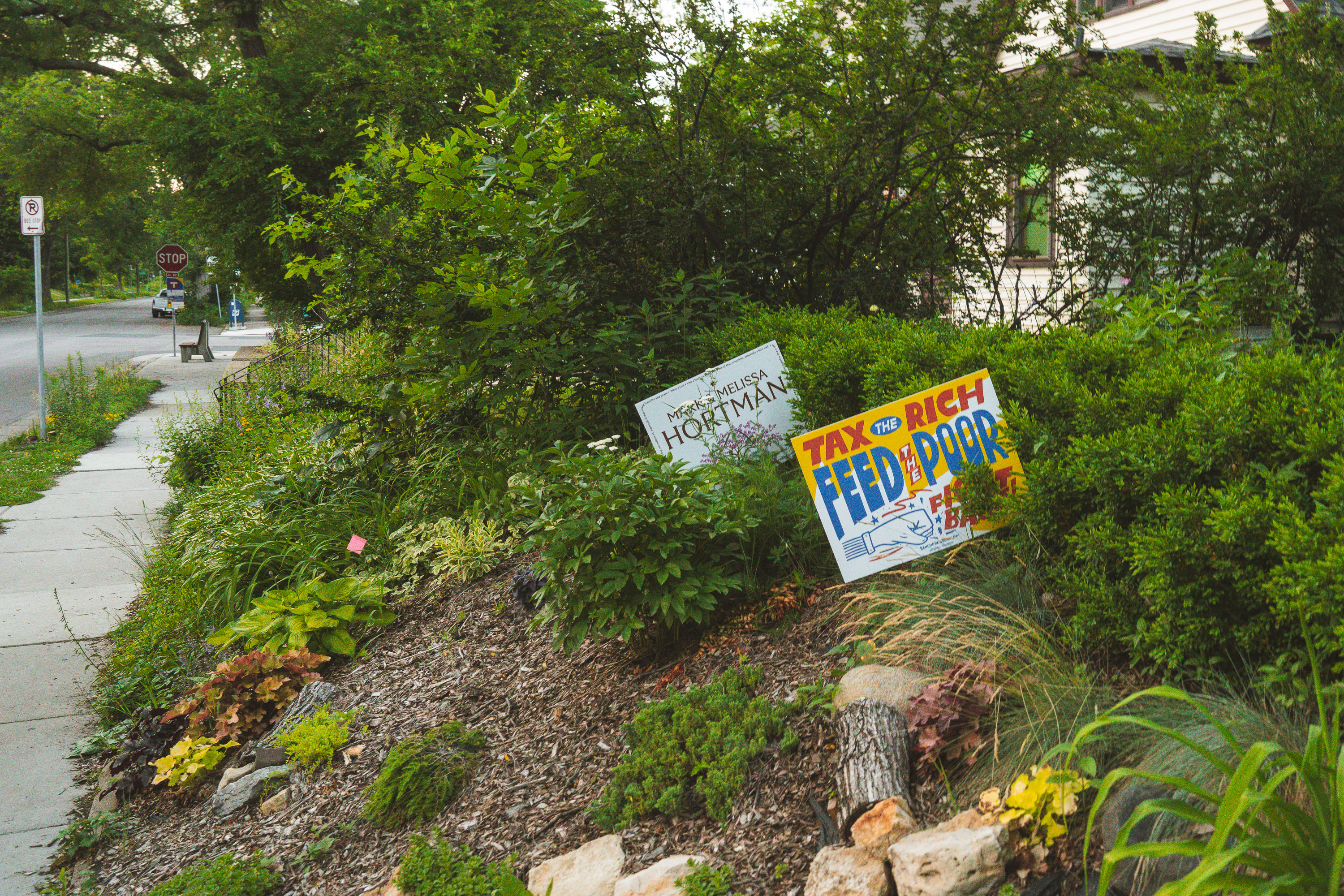 Mark and Melissa Hortman Yard Sign