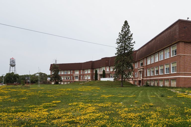 Abandoned Martin Hughes / Mesabi Academy in Buhl, Minnesota
