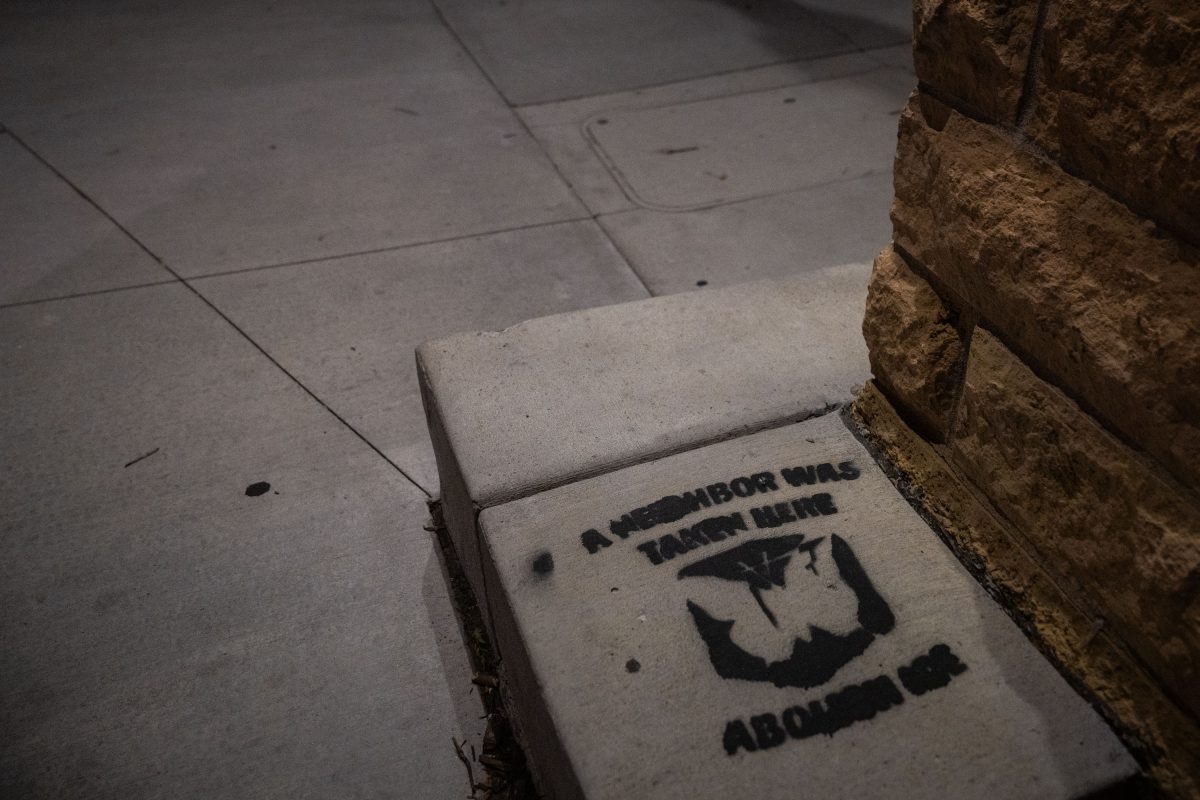 Abolish ICE stamp on Lagoon