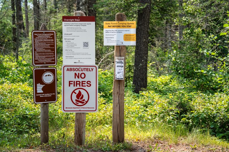 Absolutely No Fires - Finland State Forest in Minnesota 1 Absolutely No Fires - Finland State Forest in Minnesota