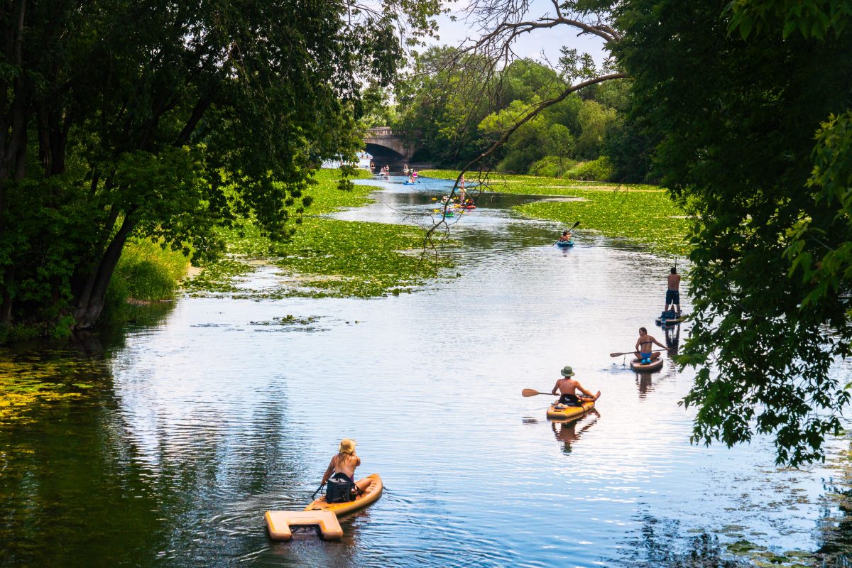 Cedar Lake to Lake of the Isles Channel in Minneapolis