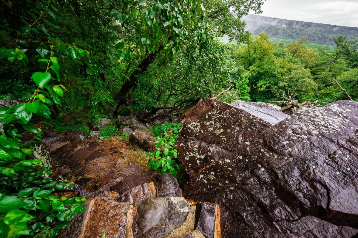 Hiking at Devil's Lake State Park in Wisconsin