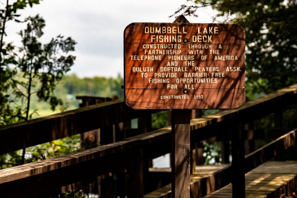 Dumbbell Lake Fishing Deck, Superior National Forest