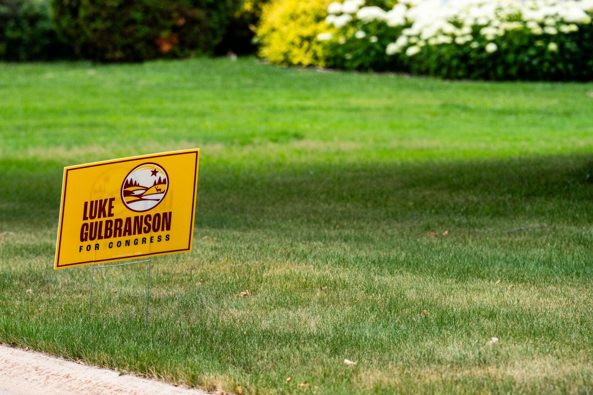 Luke Gulbranson for Congress yard sign in Minnesota