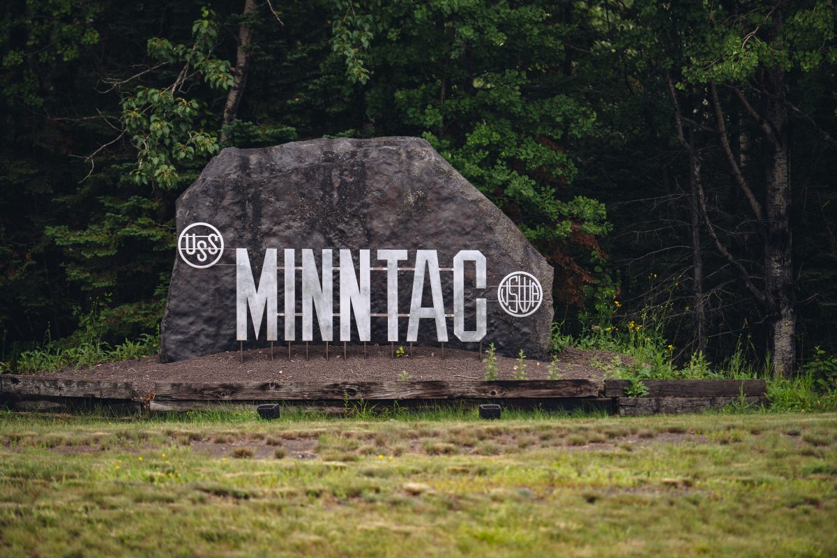 Minnesota Taconite MINNTAC sign in Mountain Iron