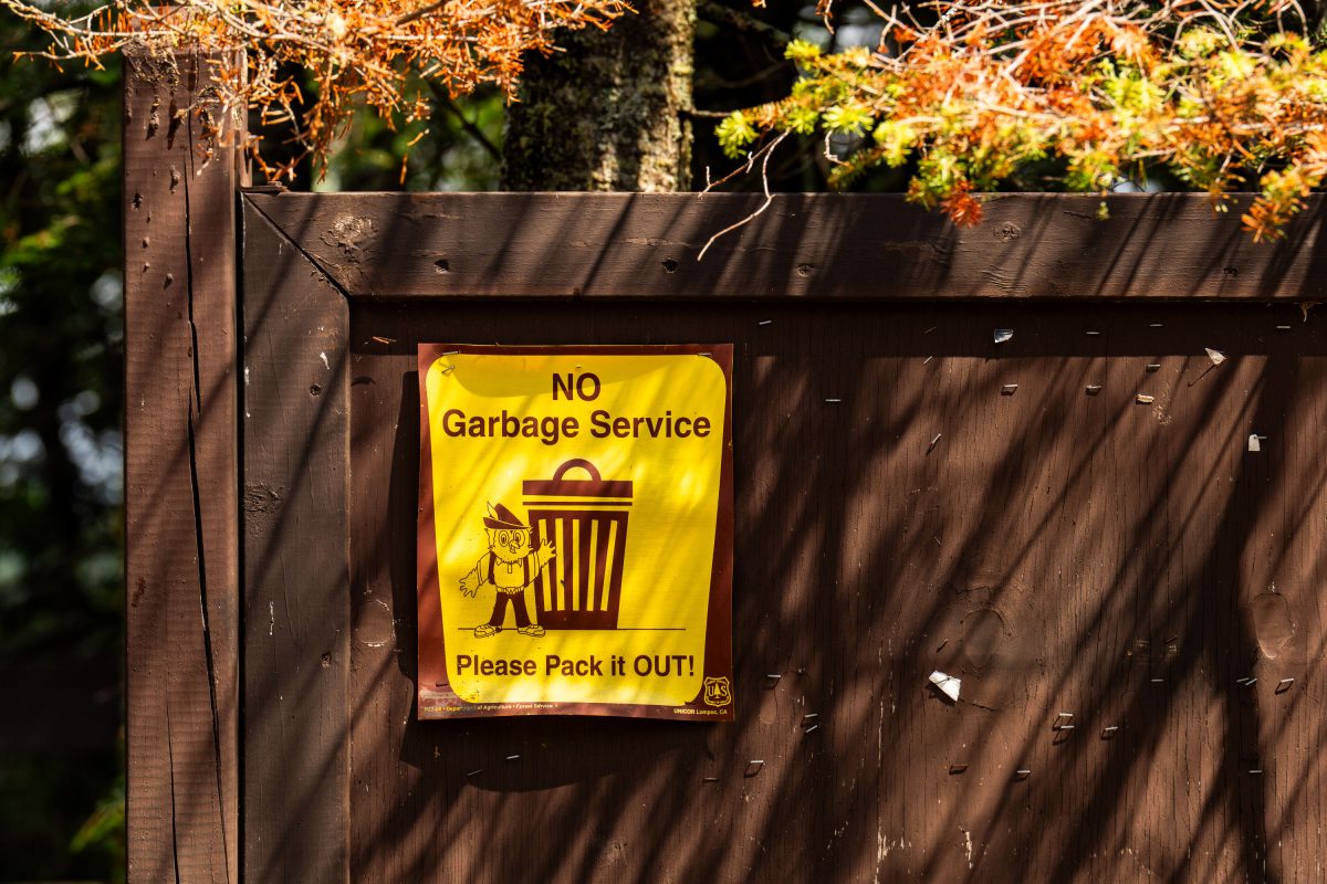 No Garbage Service Sign, Superior National Forest