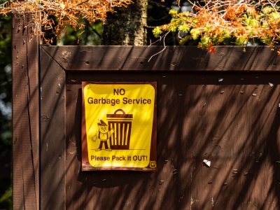 No Garbage Service Sign, Superior National Forest