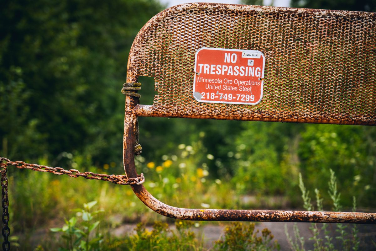 No Trespassing Sign by United States Steel