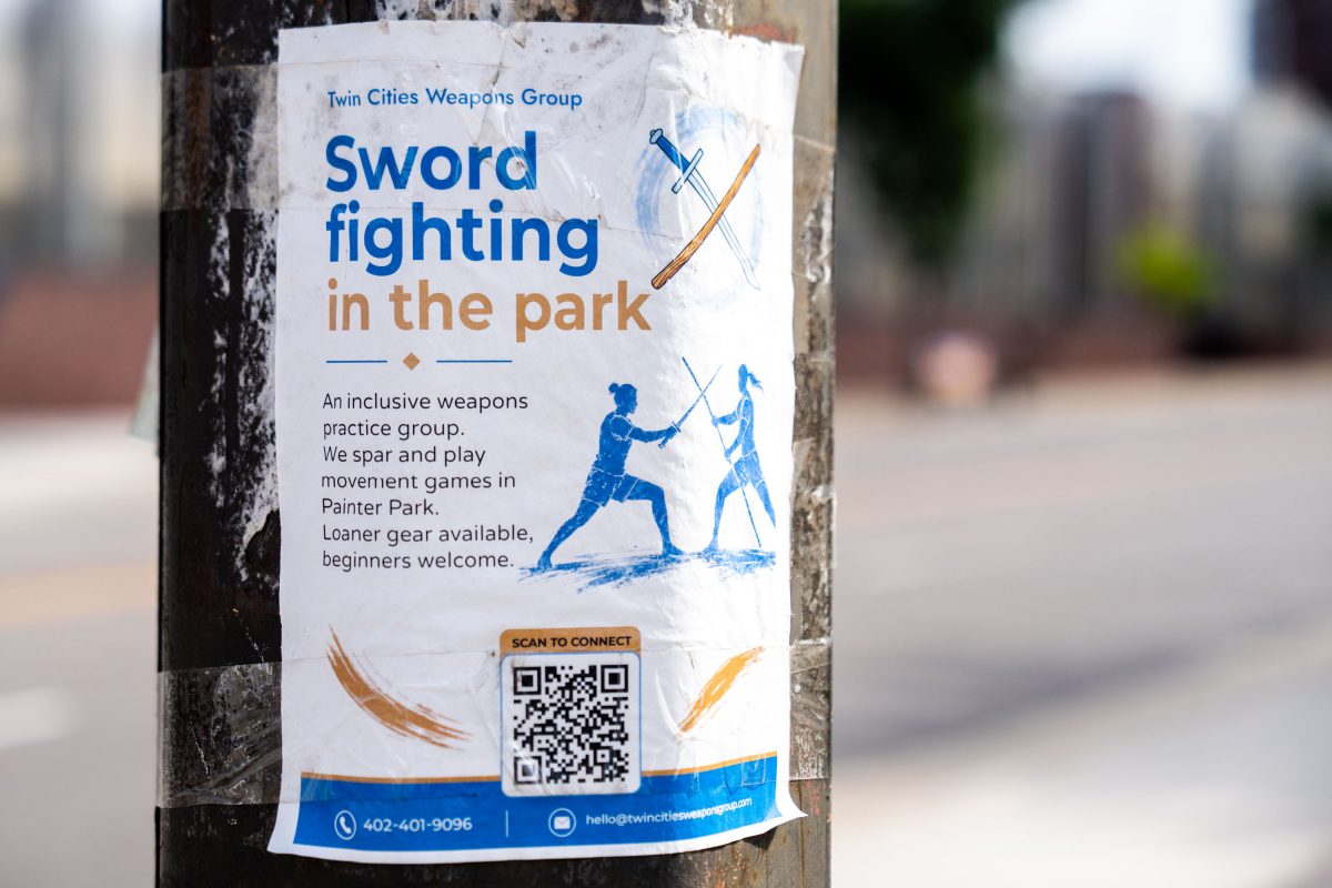 Sword Fighting In The Park Flyer