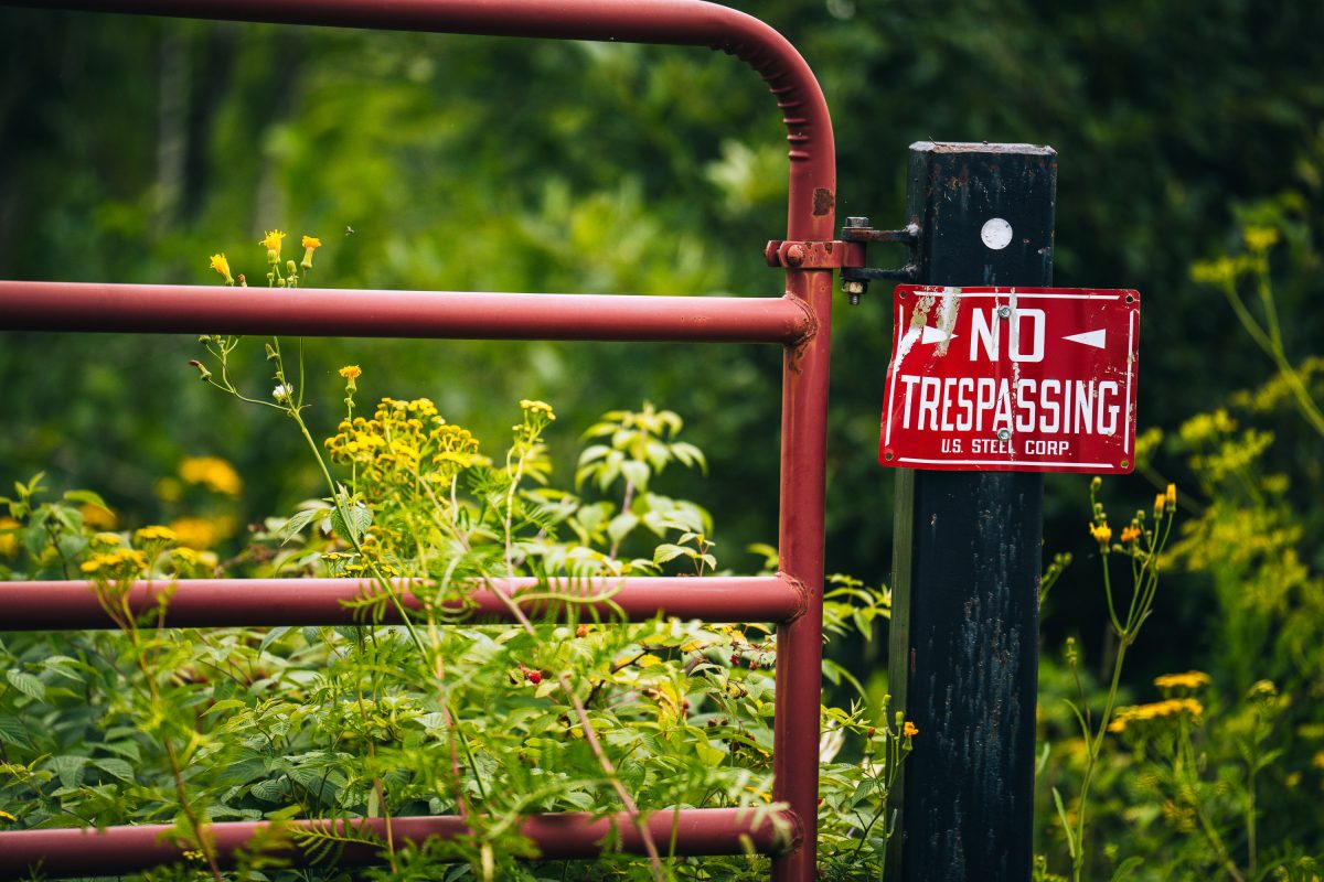 US Steel Corporation, No Trespassing Sign