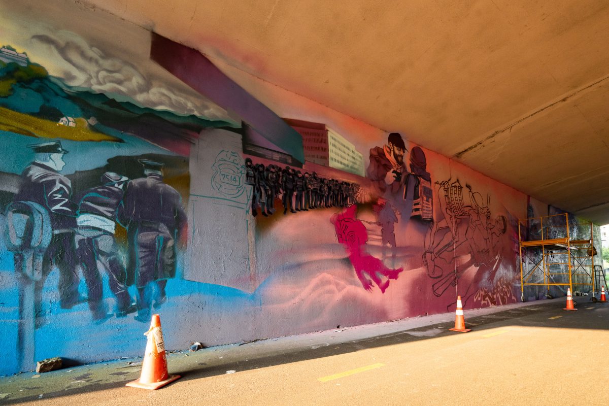 EWOK Operation Metro Surge Mural in Minneapolis