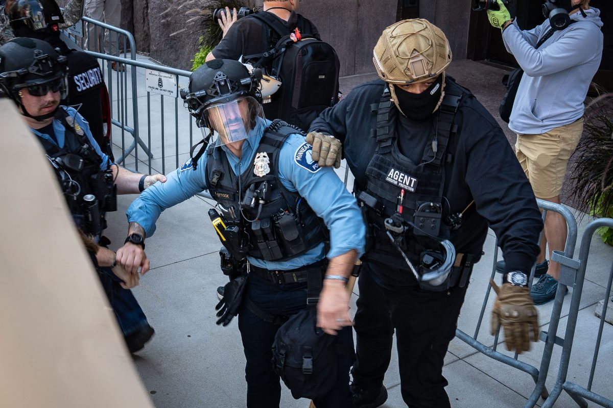 Minneapolis Police and Jake Lang's private security