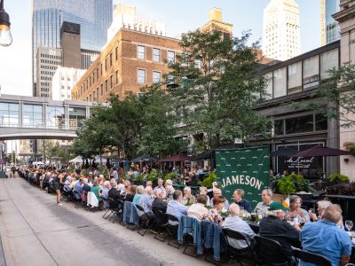Diners Stretch Down Nicollet Mall During Dinner Du Nord