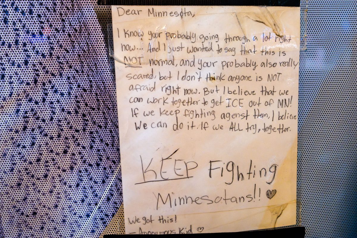 Anonymous Kid Note at Alex Pretti Memorial