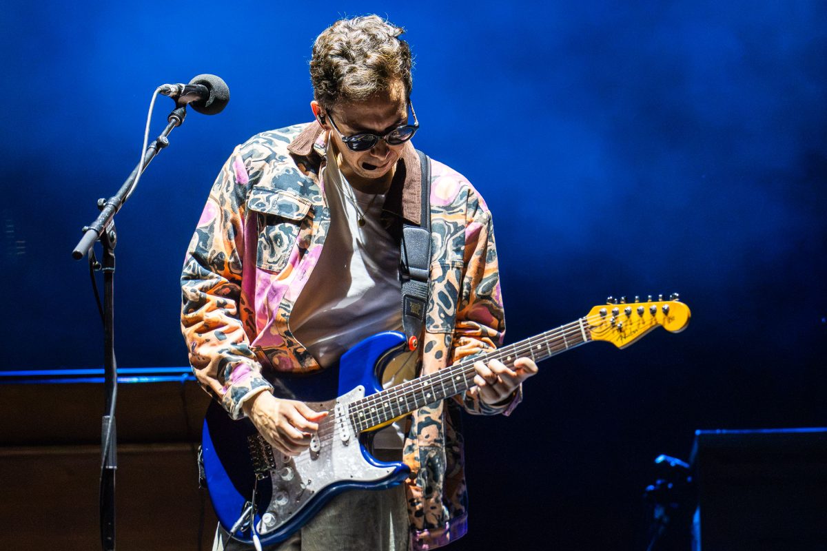 Cory Wong on the guitar at MODE Festival, Minneapolis