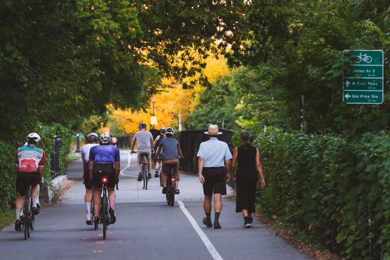 Cyclists and Pedestrians on the Midtown Greenway, Minneapolis 3