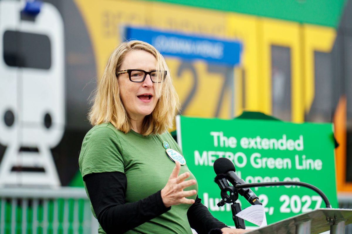 Hennepin County Commissioner Marion Greene at Green Line Event