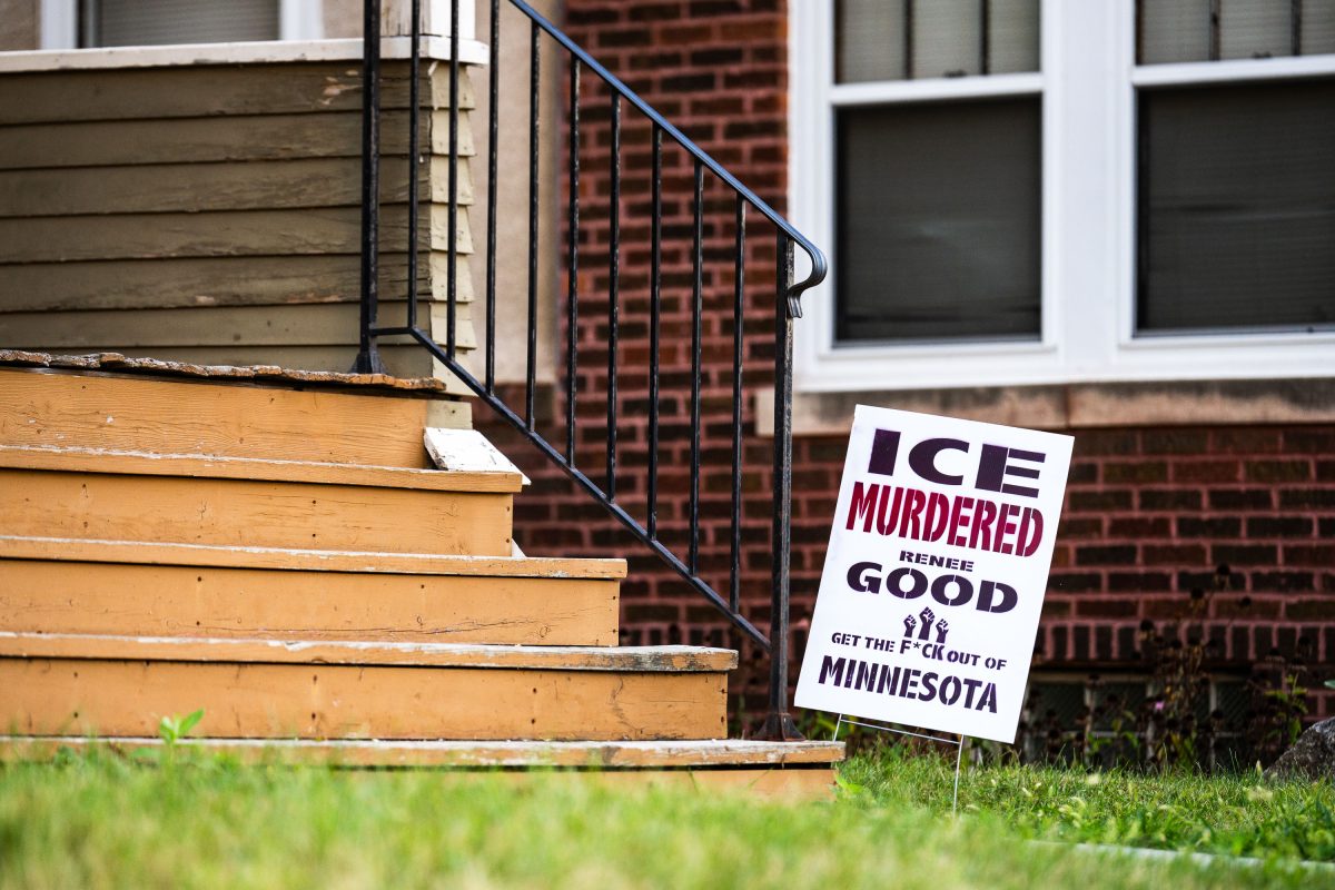 Ice Murdered Renee Good Sign in Minneapolis