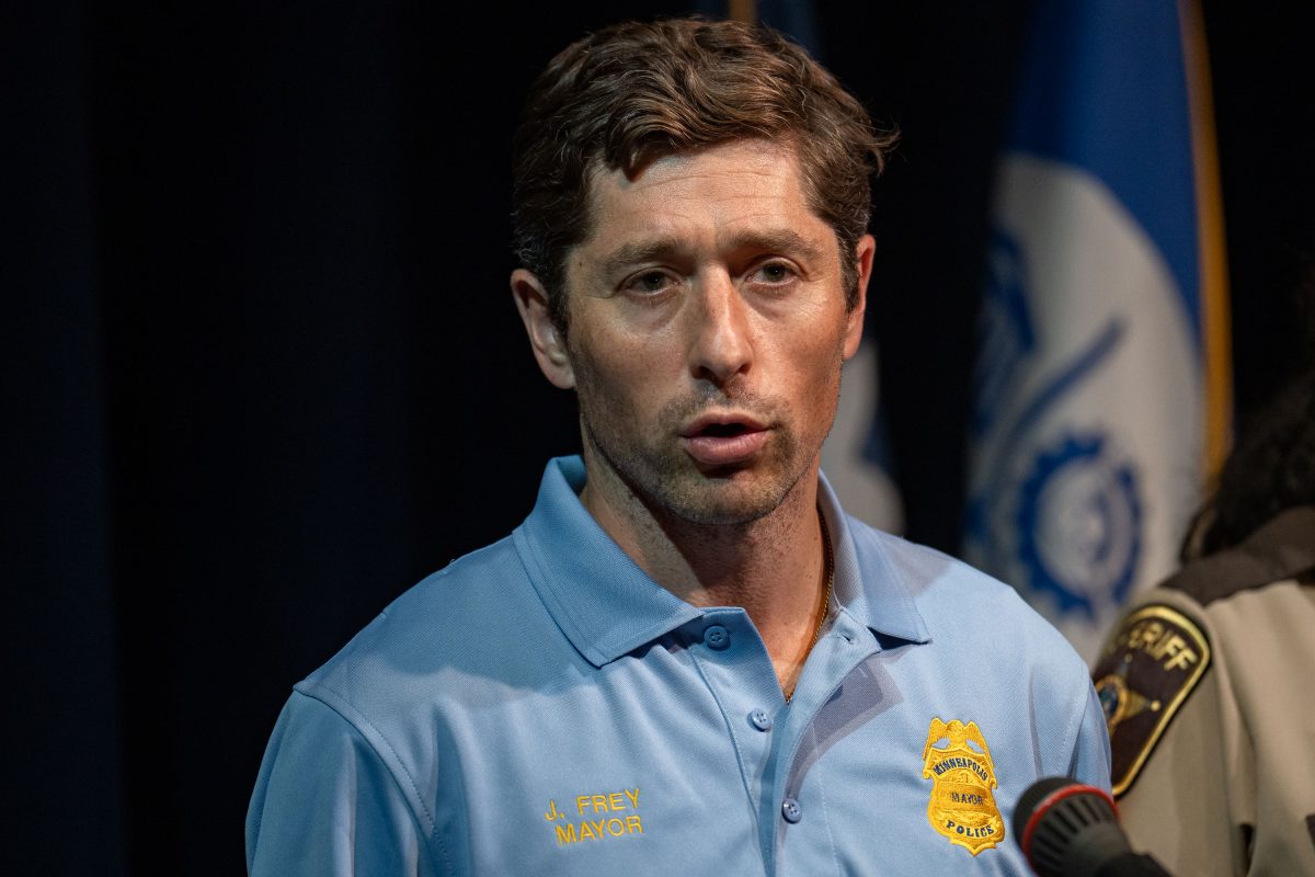 Mayor Jacob Frey speaks after September 2026 mass shooting