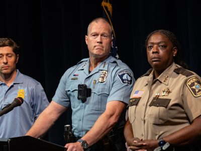 Chief Bill Peterson Takes Questions at Shoreline Plaza Briefing