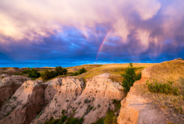 A beautiful rainbow at the Buffalo Gap National Grasslands. We camped here and woke up to this during the sunrise. A beautiful rainbow at the Buffalo Gap National Grasslands. We camped here and woke up to this during the sunrise.