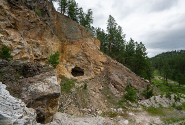 An abandoned mine shaft in South Dakota. An abandoned mine shaft in South Dakota.