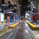 Nicollet Mall Light Rail Station in downtown Minneapolis