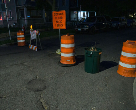 During George Floyd unrest neighborhoods in South Minneapolis closed off their streets with whatever they could find. During George Floyd unrest neighborhoods in South Minneapolis closed off their streets with whatever they could find.
