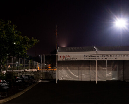 After the Cub Foods grocery store was damaged during unrest, Cub Foods set up free shuttles to another one of their locations. After the Cub Foods grocery store was damaged during unrest, Cub Foods set up free shuttles to another one of their locations.