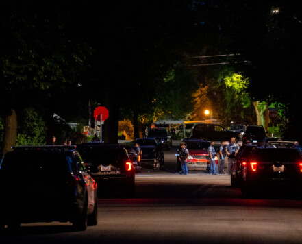 Police respond to the scene of the murder of Leneesha Columbus just outside of George Floyd Square. Police respond to the scene of the murder of Leneesha Columbus just outside of George Floyd Square.