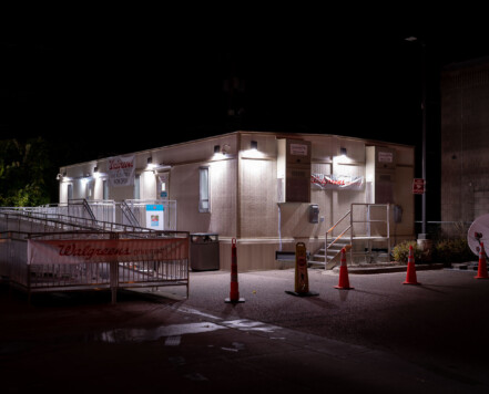 Walgreens opened up mobile pharmacies during unrest after multiple drug stores were damaged. Walgreens opened up mobile pharmacies during unrest after multiple drug stores were damaged.
