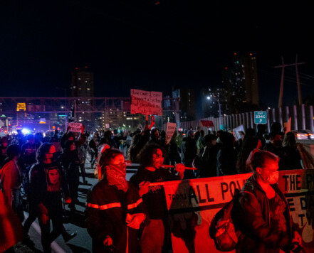 Protesters demanding democracy march from Downtown Minneapolis and Cedar/Riverside onto I-94.646 arrests were made in what is likely the largest mass arrest/citation event in city history. Protesters demanding democracy march from Downtown Minneapolis and Cedar/Riverside onto I-94.646 arrests were made in what is likely the largest mass arrest/citation event in city history.