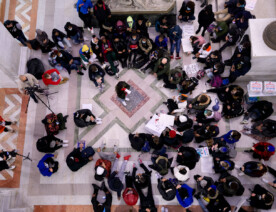Students from Minneapolis North High walked out of class today and met at Minneapolis City Hall. They shared stories of being black in America while asking for justice for Amir Locke.