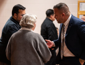 Minneapolis police chief nominee Brian O’Hara speaking to South Minneapolis community members gathered at Stewart Park for a meet and greet. He spent time talking about the consent decree process Newark went through and differences between Newark and Minneapolis.