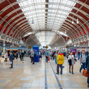 Victoria station, also known as London Victoria, is a central London railway terminus and connected London Underground station in Victoria, in the City of Westminster, managed by Network Rail. Named after the nearby Victoria Street (not the Queen), the main line station is a terminus of the Brighton main line to Gatwick Airport and Brighton and the Chatham main line to Ramsgate and Dover via Chatham. From the main lines, trains can connect to the Catford Loop Line, Dartford Loop Line, and the Oxted line to East Grinstead and Uckfield. Southern operates most commuter and regional services to south London, Sussex and parts of east Surrey, while Southeastern operates trains to south east London and Kent. Gatwick Express trains run direct to Gatwick. The Underground station is on the Circle and District lines between Sloane Square and St. James's Park, and the Victoria line between Pimlico and Green Park. The area around the station is an important interchange for other forms of transport: a local bus station is in the forecourt and Victoria Coach Station is nearby.Victoria was built to serve both the Brighton and Chatham main lines, and has always had a "split" feel of being two separate stations. The Brighton station opened in 1860 with the Chatham station following two years later. It replaced a temporary terminus at Pimlico and construction involved building the Grosvenor Bridge over the River Thames. It became immediately popular as a London terminus, causing delays and requiring upgrades and rebuilding. It was well known for luxury Pullman train services and continental boat train trips and became a focal point for soldiers during World War I.Like other London termini, steam trains were phased out of Victoria by the 1960s, to be replaced by suburban electric and diesel multiple unit services. Despite the end of international services following the opening of the Channel Tunnel, Victoria still remains an important London station, and its Underground facilities, in particular, suffer from overcrowding. The Gatwick Express service provides easy access between Central London and Gatwick Airport for international travellers. Source: <a href="https://en.wikipedia.org/wiki/London_Victoria_station" rel="noreferrer nofollow">en.wikipedia.org/wiki/London_Victoria_station</a> Victoria station, also known as London Victoria, is a central London railway terminus and connected London Underground station in Victoria, in the City of Westminster, managed by Network Rail. Named after the nearby Victoria Street (not the Queen), the main line station is a terminus of the Brighton main line to Gatwick Airport and Brighton and the Chatham main line to Ramsgate and Dover via Chatham. From the main lines, trains can connect to the Catford Loop Line, Dartford Loop Line, and the Oxted line to East Grinstead and Uckfield. Southern operates most commuter and regional services to south London, Sussex and parts of east Surrey, while Southeastern operates trains to south east London and Kent. Gatwick Express trains run direct to Gatwick. The Underground station is on the Circle and District lines between Sloane Square and St. James's Park, and the Victoria line between Pimlico and Green Park. The area around the station is an important interchange for other forms of transport: a local bus station is in the forecourt and Victoria Coach Station is nearby.Victoria was built to serve both the Brighton and Chatham main lines, and has always had a "split" feel of being two separate stations. The Brighton station opened in 1860 with the Chatham station following two years later. It replaced a temporary terminus at Pimlico and construction involved building the Grosvenor Bridge over the River Thames. It became immediately popular as a London terminus, causing delays and requiring upgrades and rebuilding. It was well known for luxury Pullman train services and continental boat train trips and became a focal point for soldiers during World War I.Like other London termini, steam trains were phased out of Victoria by the 1960s, to be replaced by suburban electric and diesel multiple unit services. Despite the end of international services following the opening of the Channel Tunnel, Victoria still remains an important London station, and its Underground facilities, in particular, suffer from overcrowding. The Gatwick Express service provides easy access between Central London and Gatwick Airport for international travellers. Source: <a href="https://en.wikipedia.org/wiki/London_Victoria_station" rel="noreferrer nofollow">en.wikipedia.org/wiki/London_Victoria_station</a>