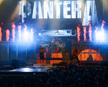 Pantera performing at Rock Fest in Cadott, Wisconsin on July 13, 2023. Pantera performing at Rock Fest in Cadott, Wisconsin on July 13, 2023.