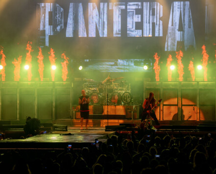 Pantera performing at Rock Fest in Cadott, Wisconsin on July 13, 2023. Pantera performing at Rock Fest in Cadott, Wisconsin on July 13, 2023.