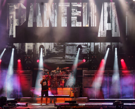Pantera performing at Rock Fest in Cadott, Wisconsin on July 13, 2023. Pantera performing at Rock Fest in Cadott, Wisconsin on July 13, 2023.