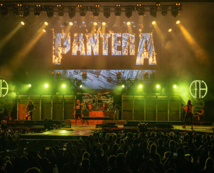 Pantera performing at Rock Fest in Cadott, Wisconsin on July 13, 2023. Pantera performing at Rock Fest in Cadott, Wisconsin on July 13, 2023.