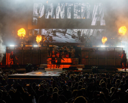 Pantera performing at Rock Fest in Cadott, Wisconsin on July 13, 2023. Pantera performing at Rock Fest in Cadott, Wisconsin on July 13, 2023.