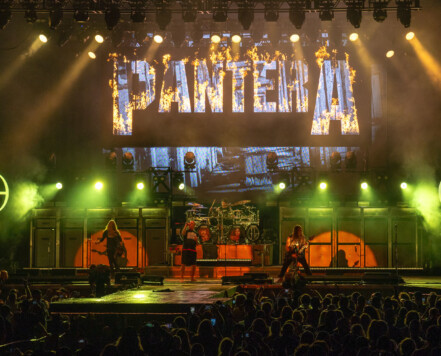 Pantera performing at Rock Fest in Cadott, Wisconsin on July 13, 2023. Pantera performing at Rock Fest in Cadott, Wisconsin on July 13, 2023.