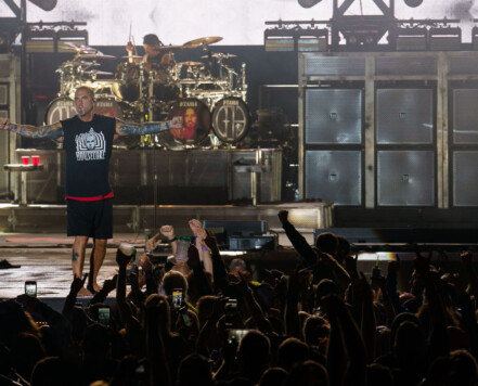 Pantera performing at Rock Fest in Cadott, Wisconsin on July 13, 2023. Pantera performing at Rock Fest in Cadott, Wisconsin on July 13, 2023.