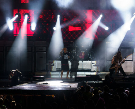 Pantera performing at Rock Fest in Cadott, Wisconsin on July 13, 2023. Pantera performing at Rock Fest in Cadott, Wisconsin on July 13, 2023.